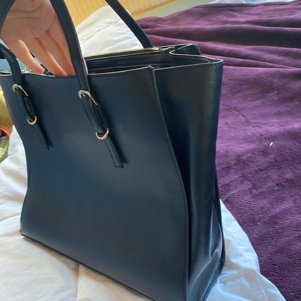 Large Black Leather Purse by Street Level